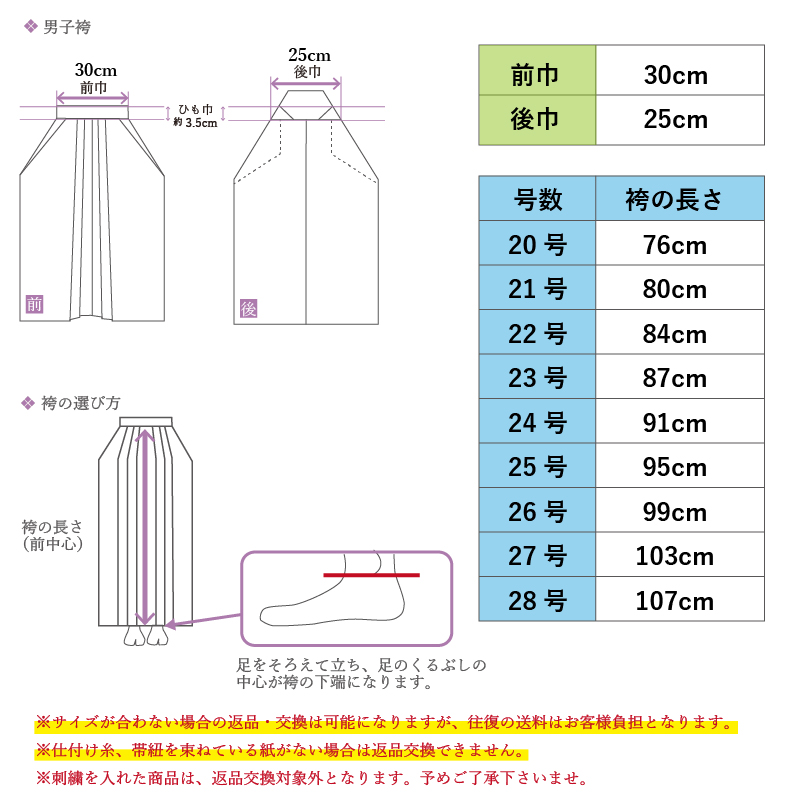 サイズ表