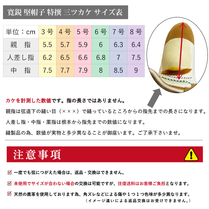 寛鋭 堅帽子 特撰 三ツカケ 既製品 七分縁 3号 8号 J 179