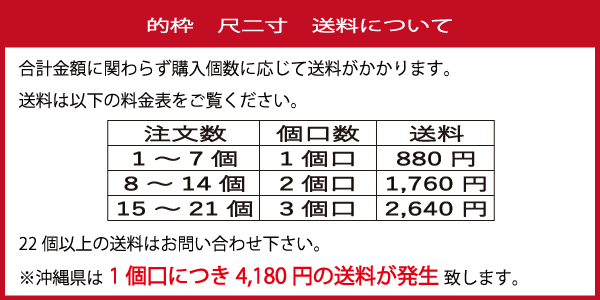 的枠送料注意書き