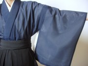 絽 紺色 女性用